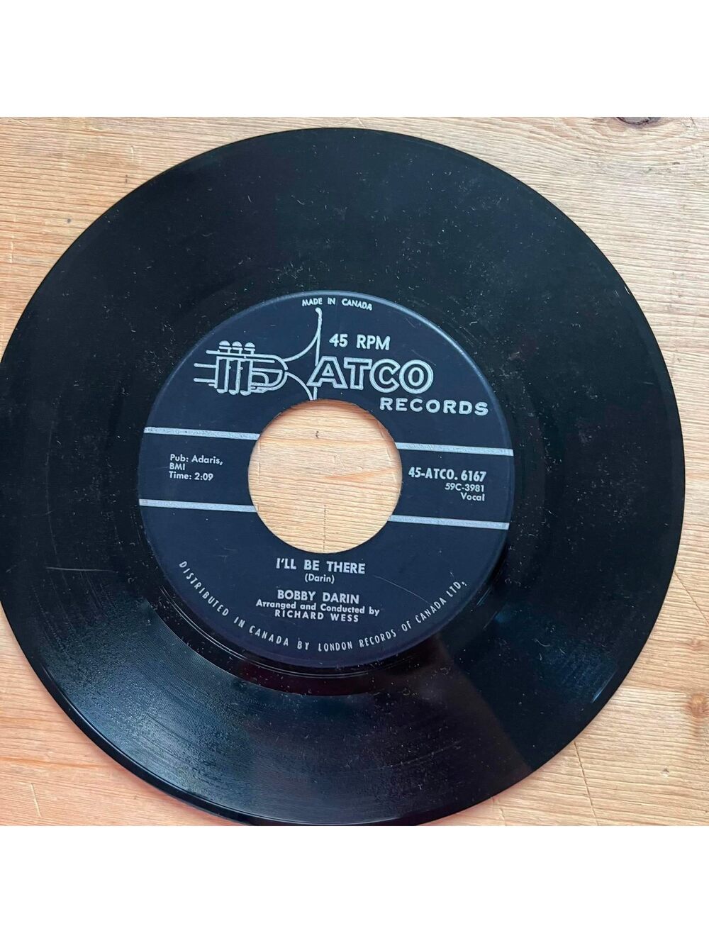 Bobby Darin - I'll be There/Won't you come Home 45rpm VG+ R89